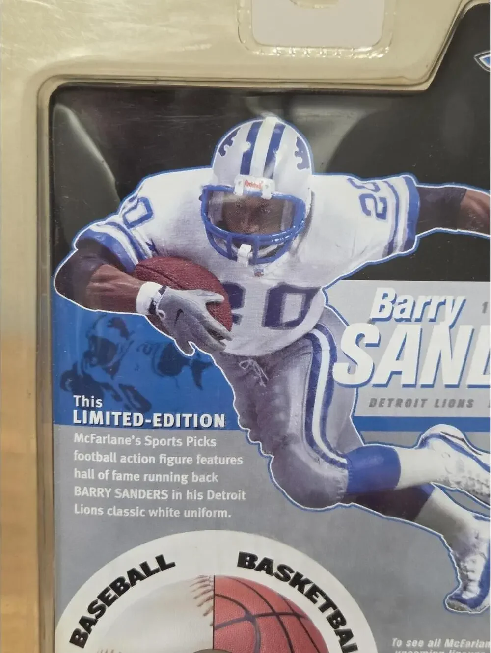 Vintage McFarlane Barry Sanders Detroit Lions Exclusive Action Figure 1/3000